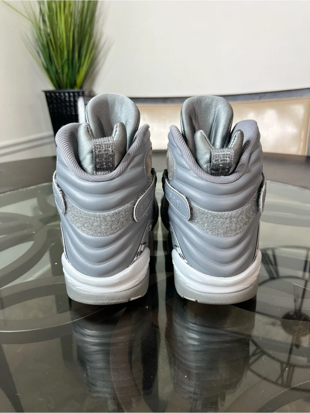 Nike Air Jordan 8 Cool Grey Suede Sz 10